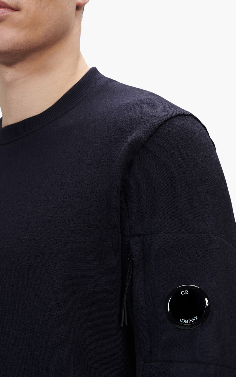 C.P. Company Diagonal Raised Fleece Sweatshirt Total Eclipse