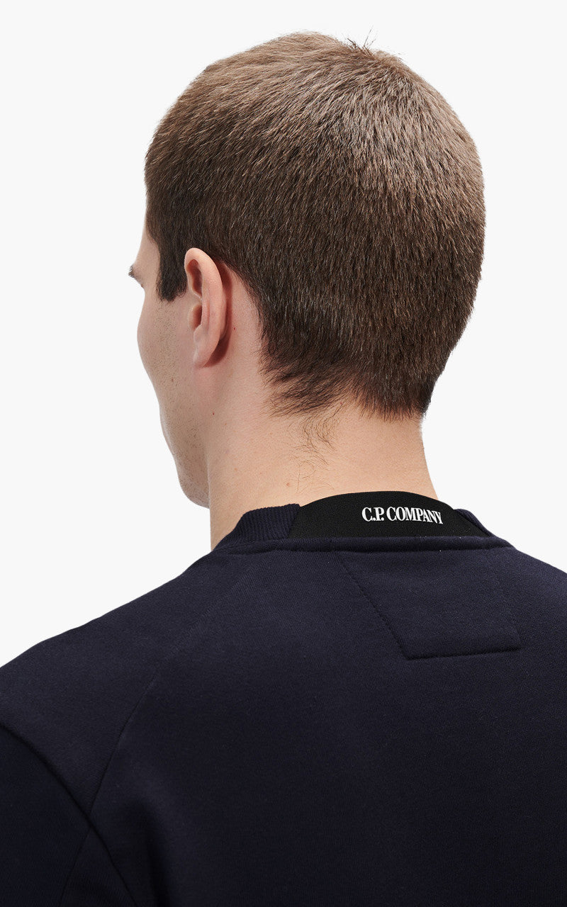 C.P. Company Diagonal Raised Fleece Sweatshirt Total Eclipse