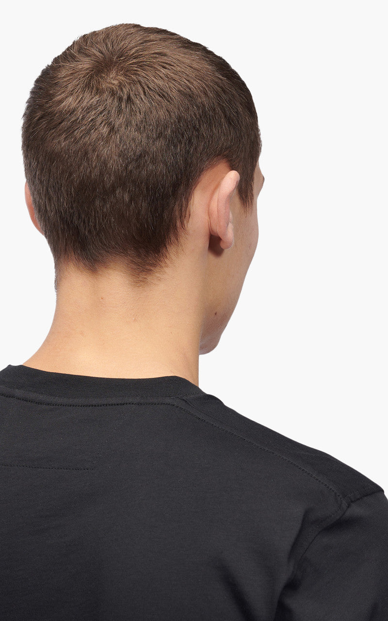 C.P. Company 30/1 Label Logo T-Shirt Black