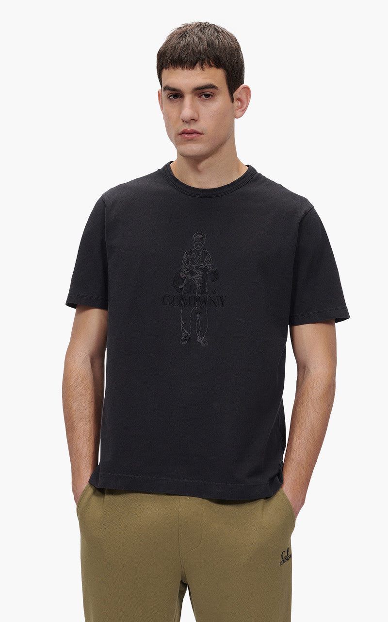 C.P. Company 1020 Jersey British Sailor T-Shirt Black