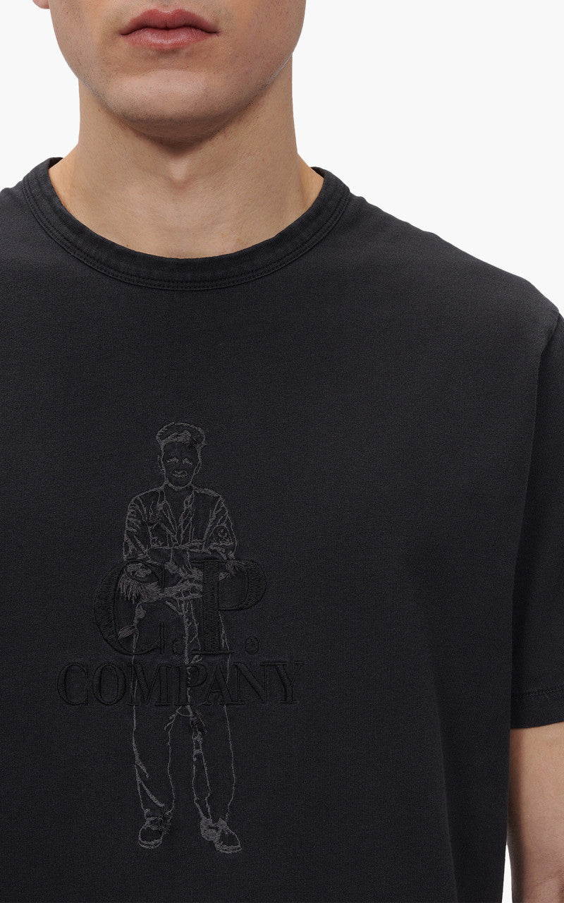 C.P. Company 1020 Jersey British Sailor T-Shirt Black