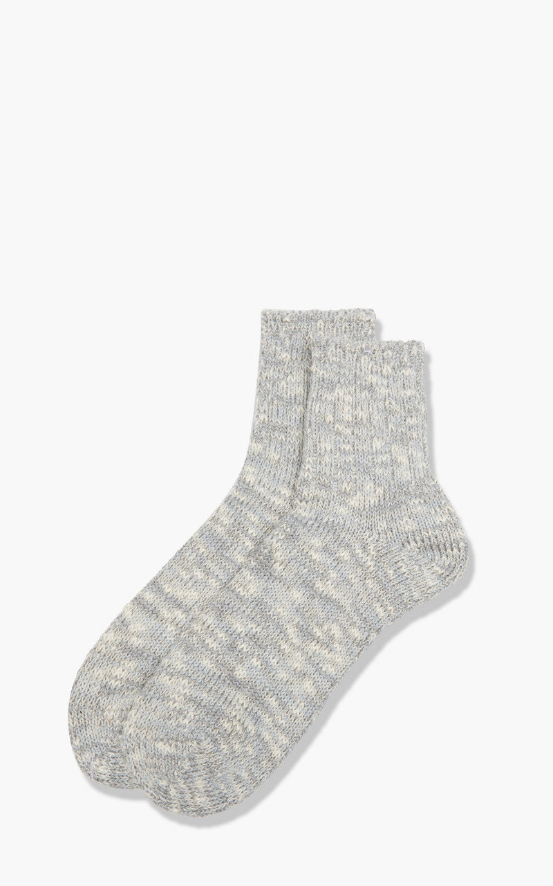 Anonymous Ism Socks Slub Q Crew Mid Grey
