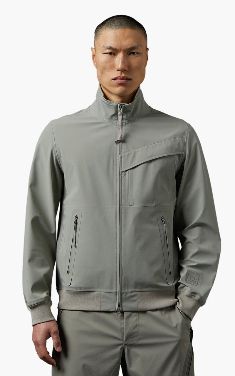 C.P. Company Metropolis Series Metroshell Bomber Jacket Silver Sage