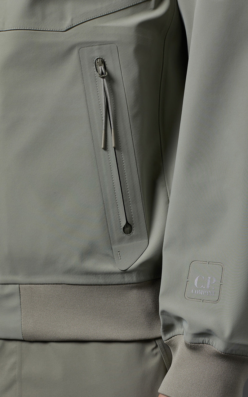 C.P. Company Metropolis Series Metroshell Bomber Jacket Silver Sage