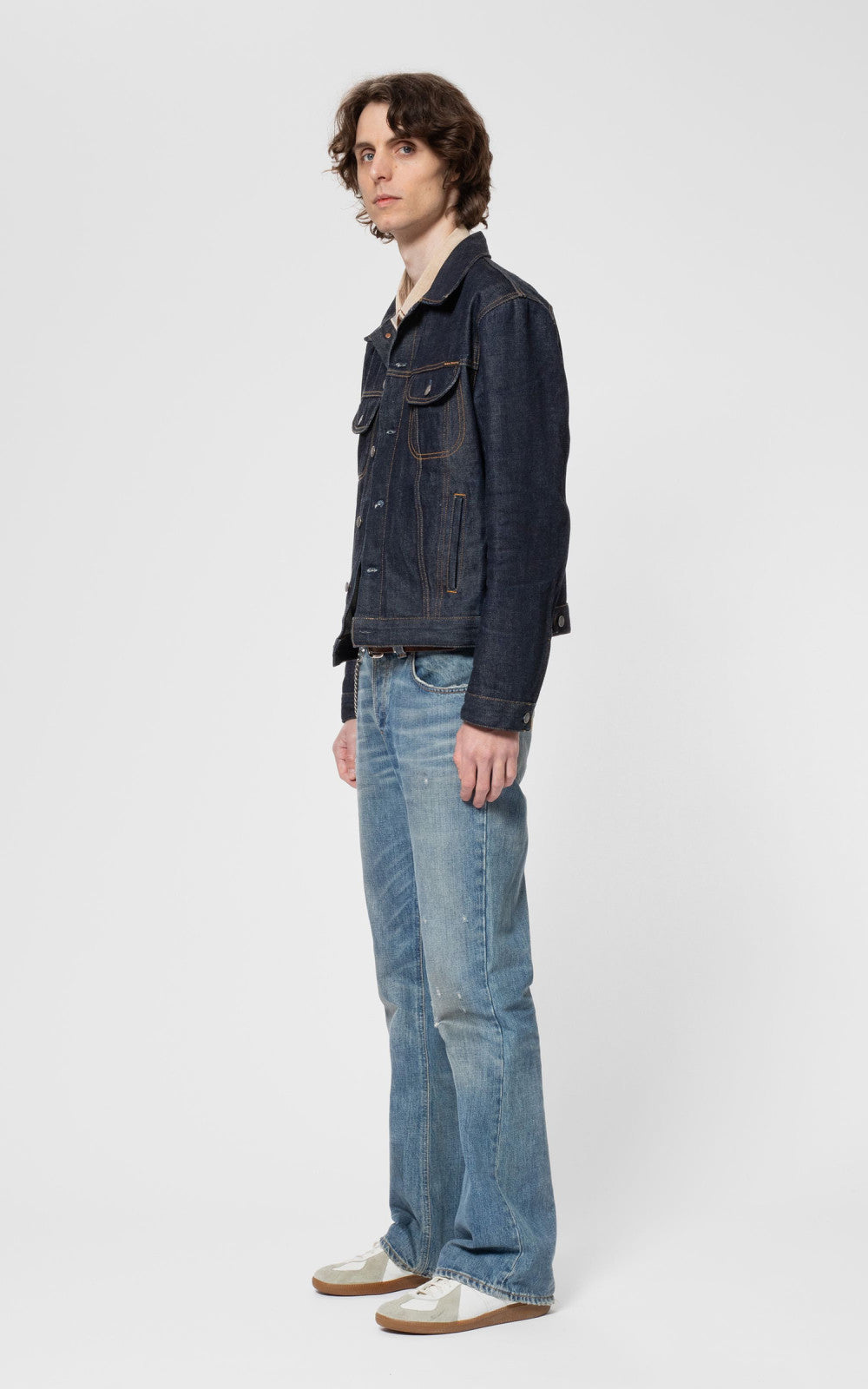 Nudie Jeans Danny Ace Selvage Denim Jacket Dry Bue