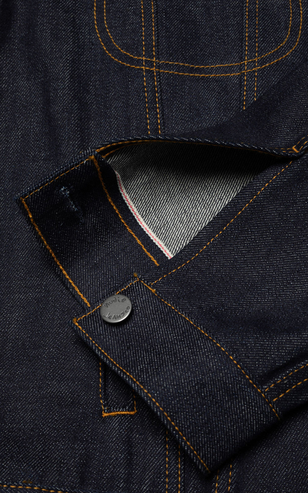 Nudie Jeans Danny Ace Selvage Denim Jacket Dry Bue