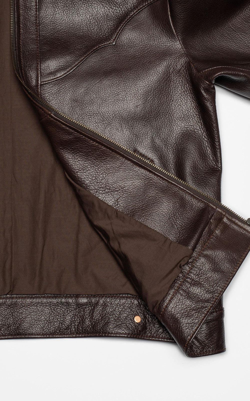 Nudie Jeans Joppe Western Leather Jacket Brown