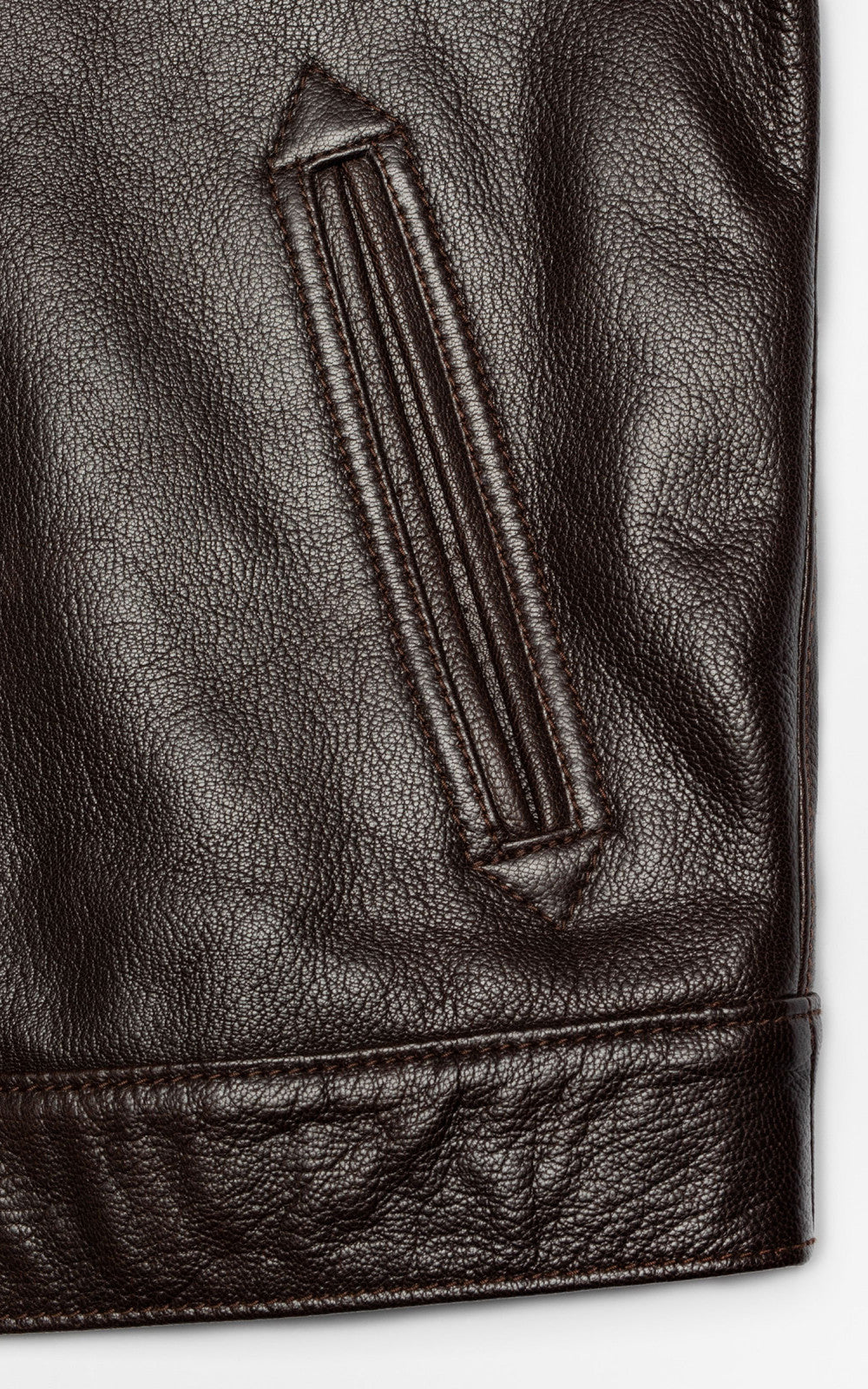 Nudie Jeans Joppe Western Leather Jacket Brown