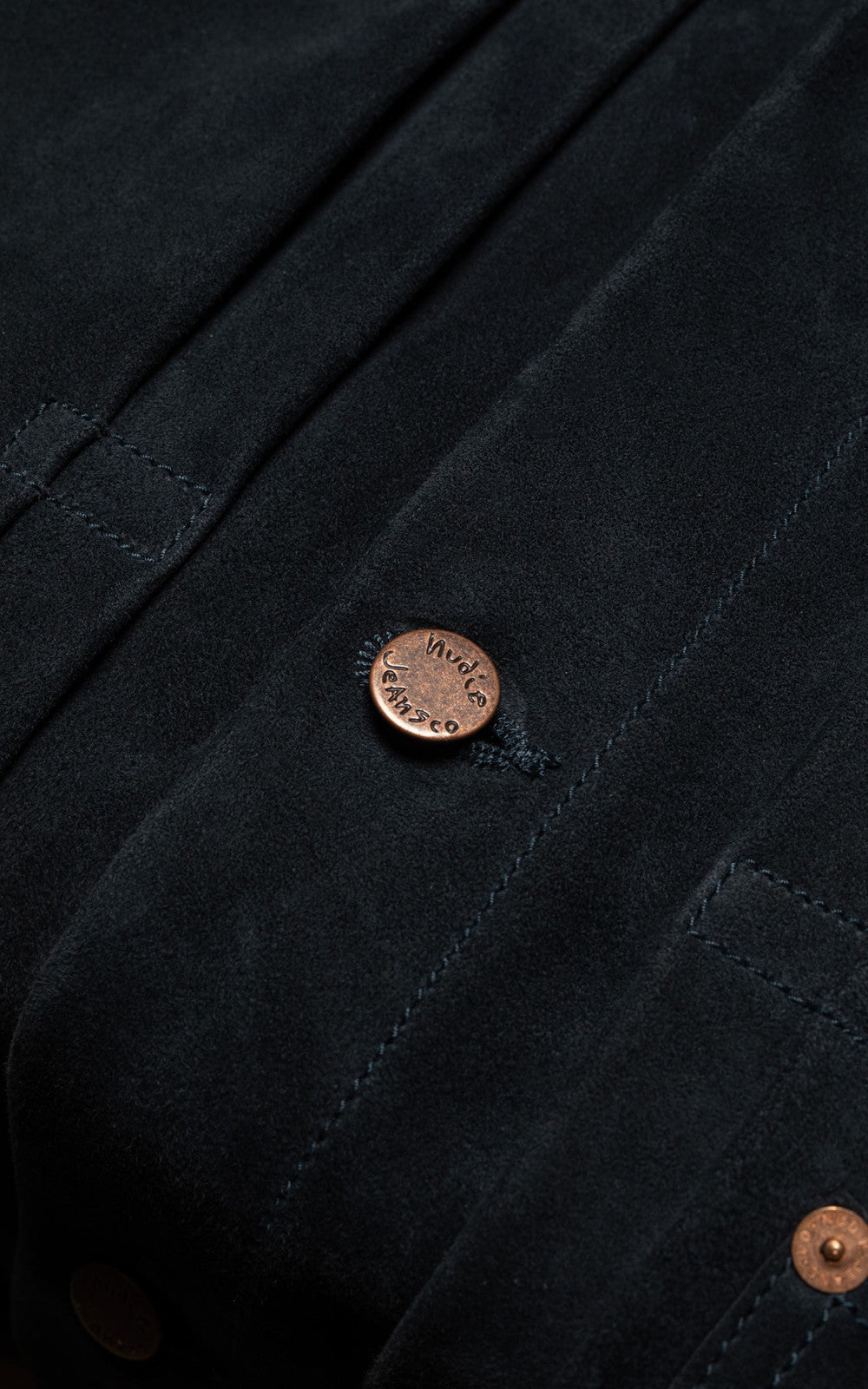 Nudie Jeans Dante II Suede Jacket Navy