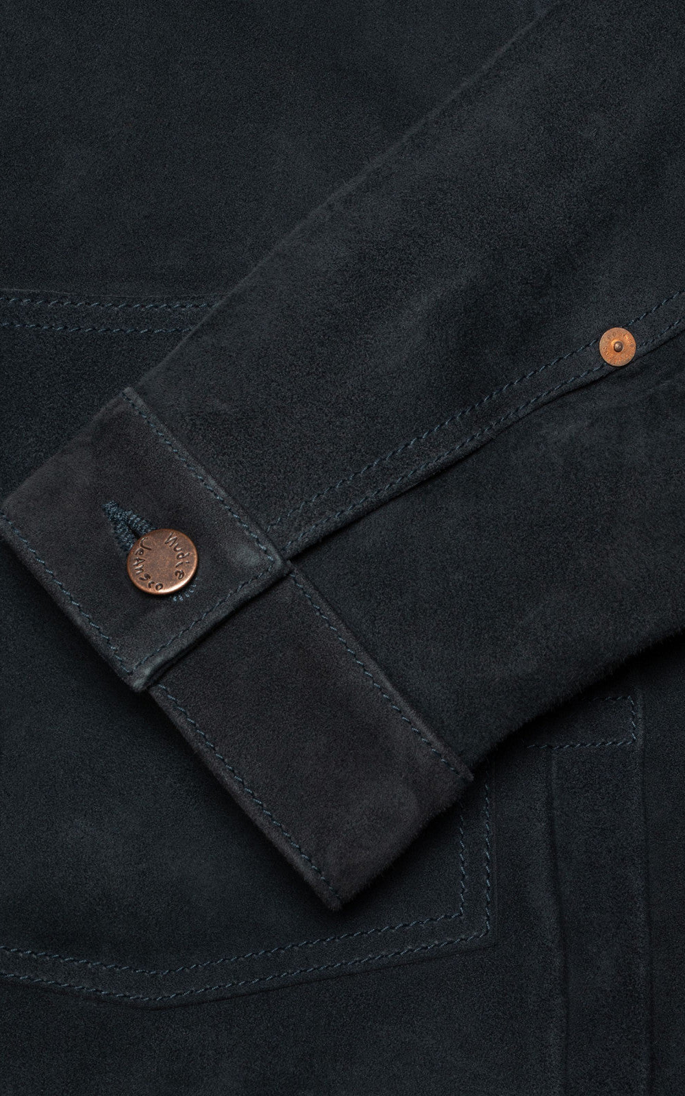 Nudie Jeans Dante II Suede Jacket Navy
