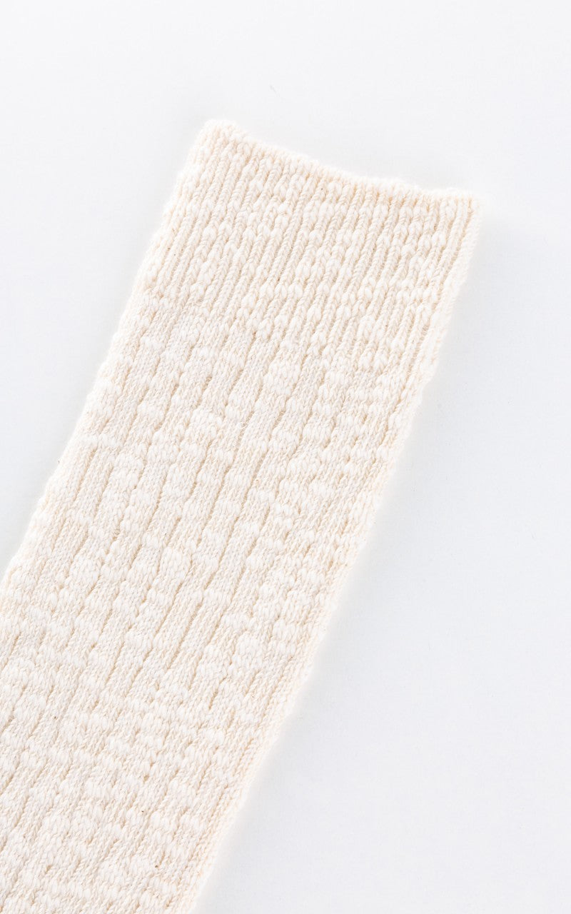Anonymous Ism Socks Lightweight Slub Crew Ivory