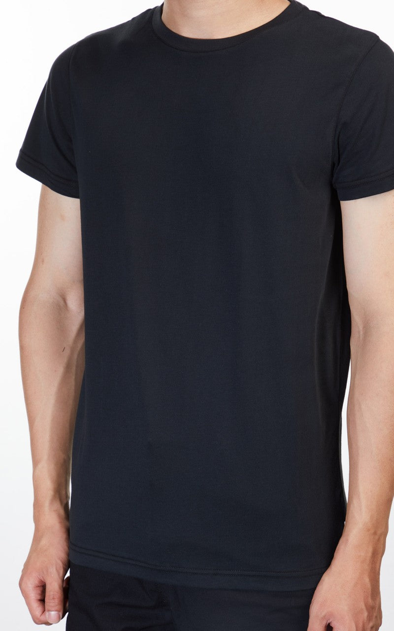 Resteröds Round Neck Tee Black