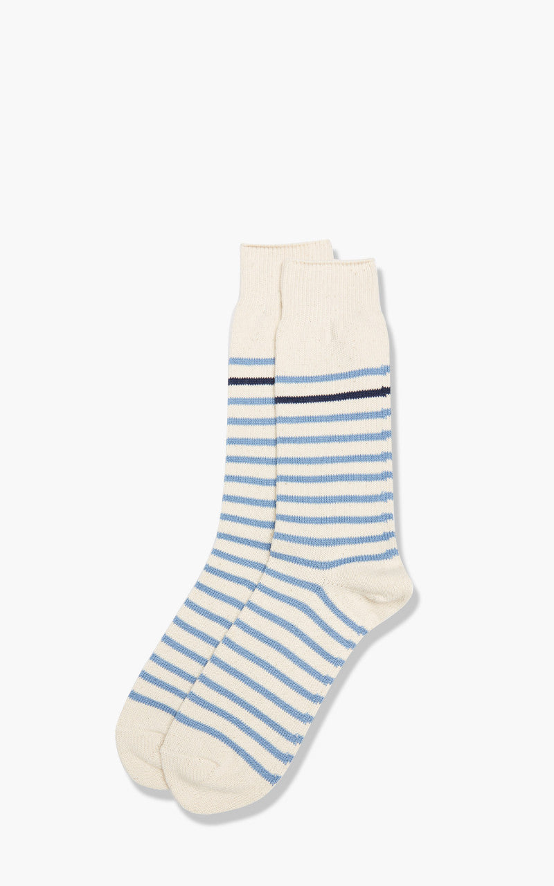 Anonymous Ism Socks Re Cotton Stripe Crew Sax