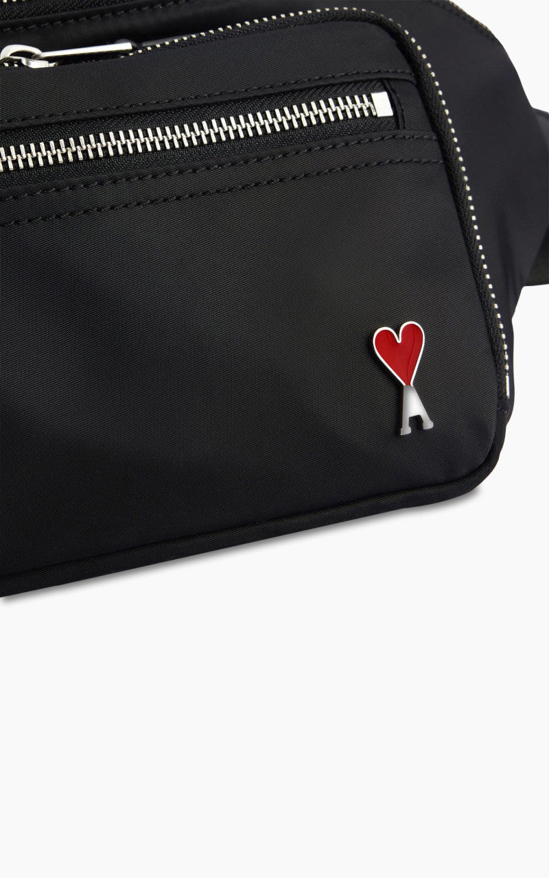 AMI Paris Ami De Coeur Bumbag Black