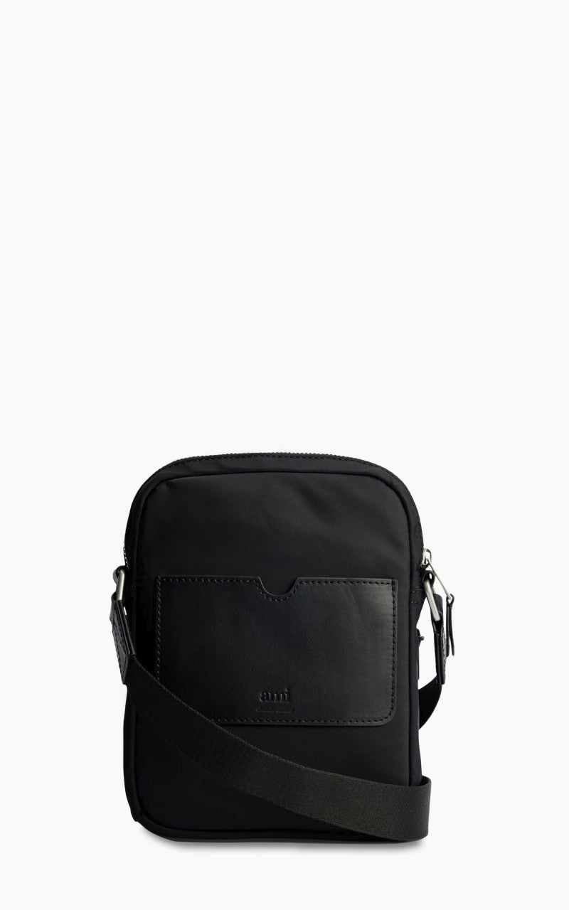 AMI Paris Ami De Coeur Crossbody Pocket Bag Black