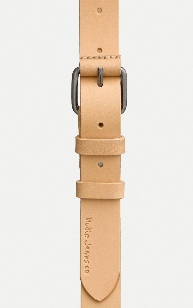 Nudie Jeans Dwayne Leather Belt Natural