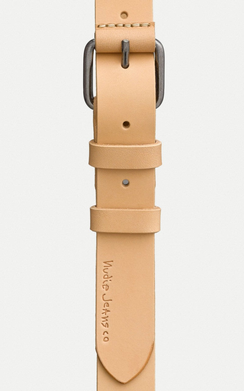 Nudie Jeans Dwayne Leather Belt Natural