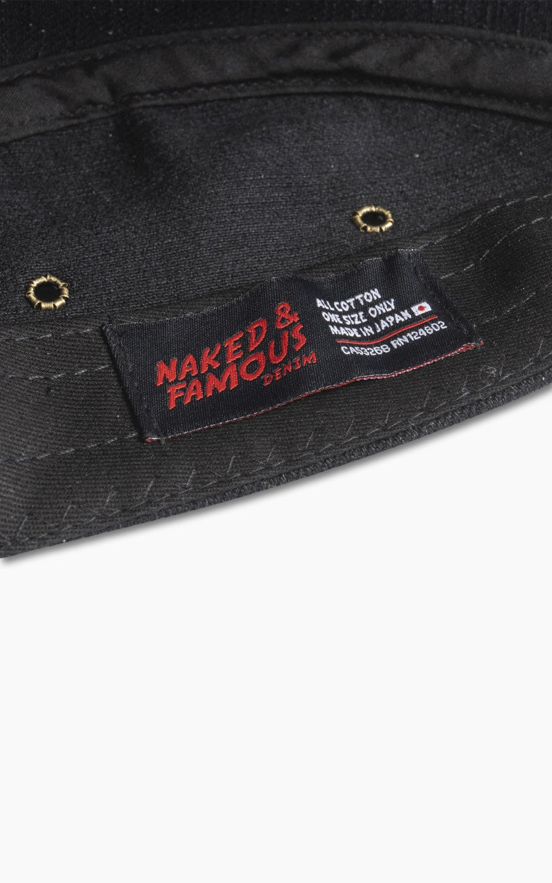 Naked & Famous Denim Classic Cap Japan Heritage Black