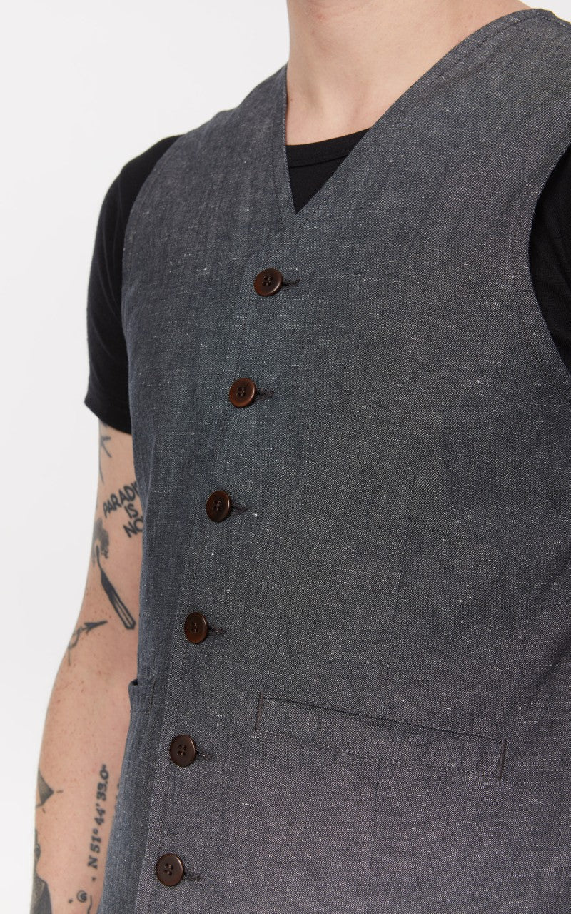 Pike Brothers 1905 Hauler Vest Smoke Grey