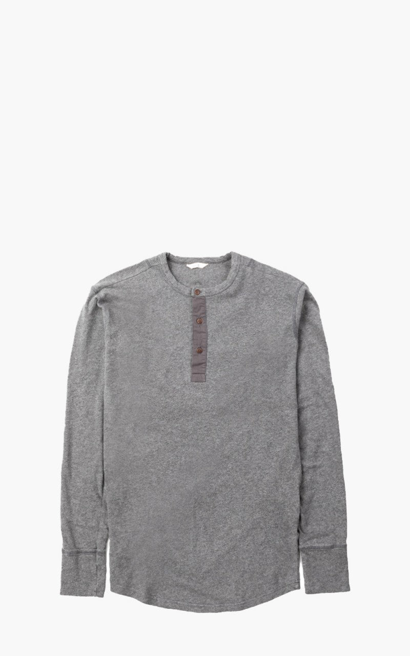 Pike Brothers 1927 Henley Shirt Long Sleeve Grey Melange
