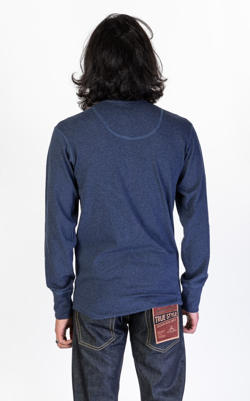 Pike Brothers 1927 Henley Shirt Long Sleeve Indigo