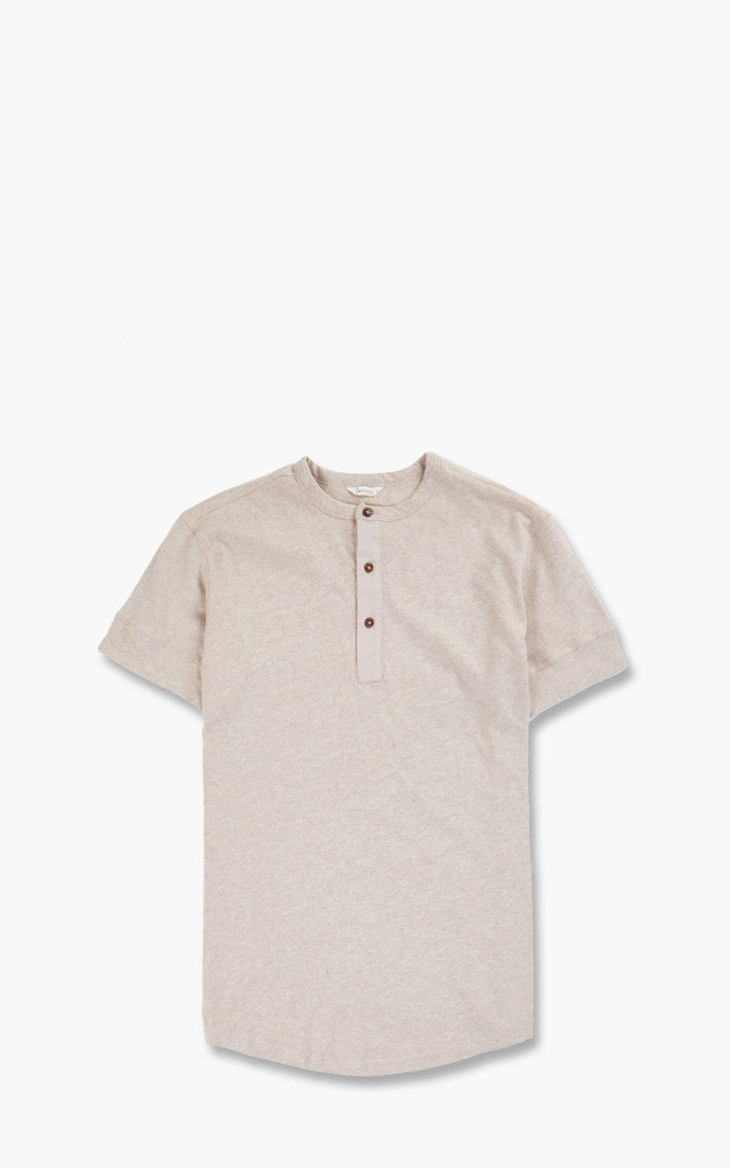 Pike Brothers 1927 Henley Shirt Short Sleeve Oatmeal