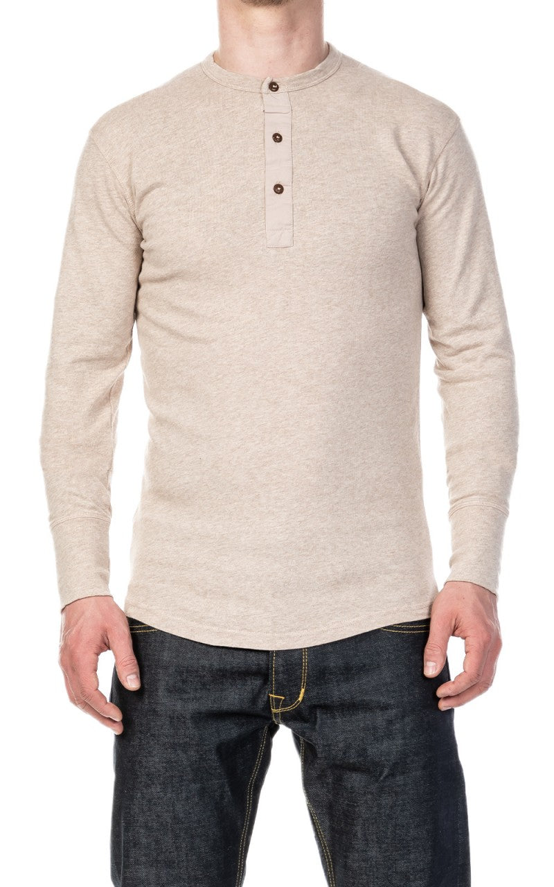Pike Brothers 1927 Henley Shirt Long Sleeve Oatmeal