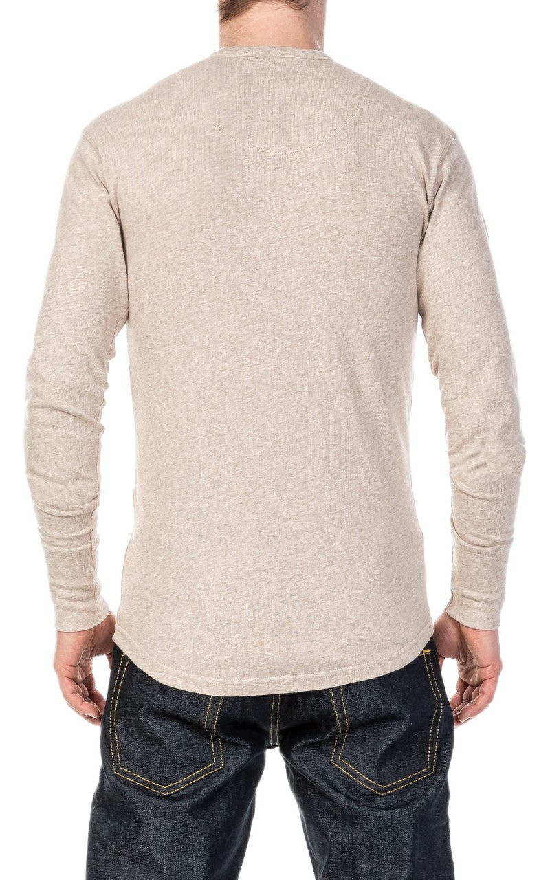 Pike Brothers 1927 Henley Shirt Long Sleeve Oatmeal