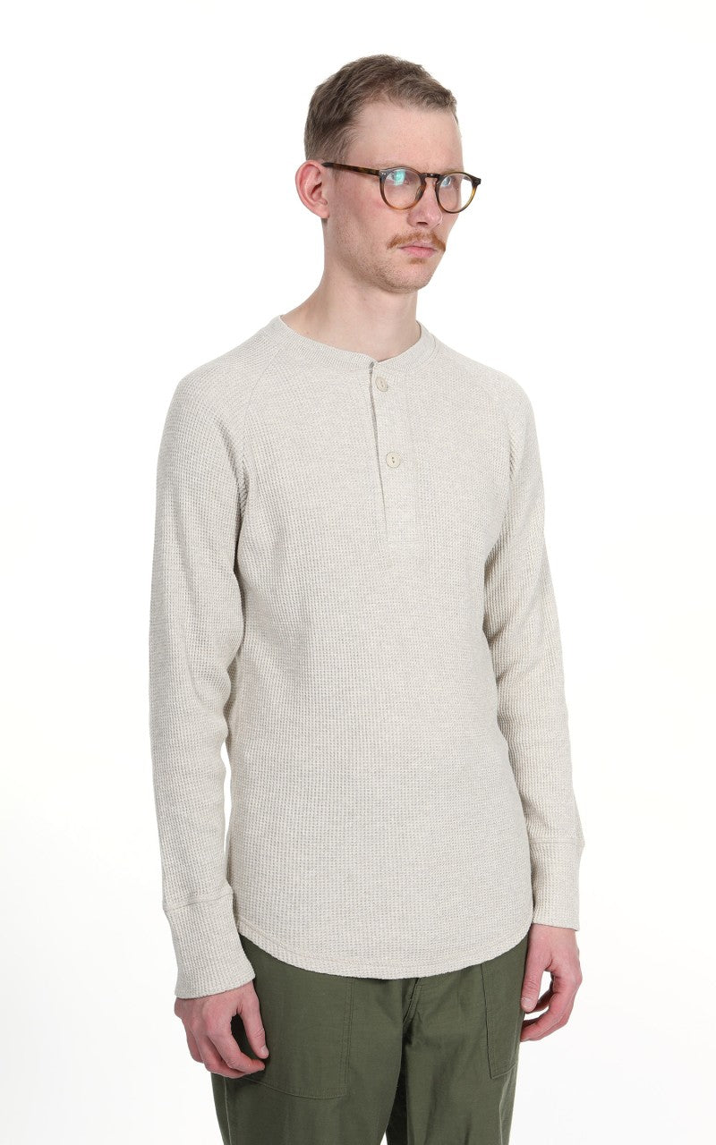 Pike Brothers 1936 Waffle Shirt Long Sleeve Natural