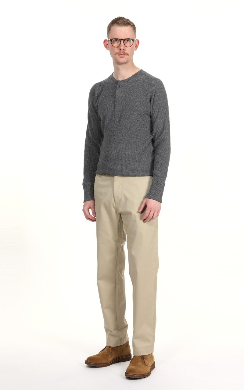 Pike Brothers 1936 Waffle Shirt Long Sleeve Rockport Grey