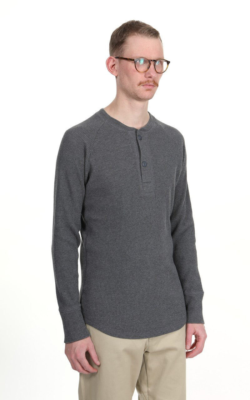 Pike Brothers 1936 Waffle Shirt Long Sleeve Rockport Grey