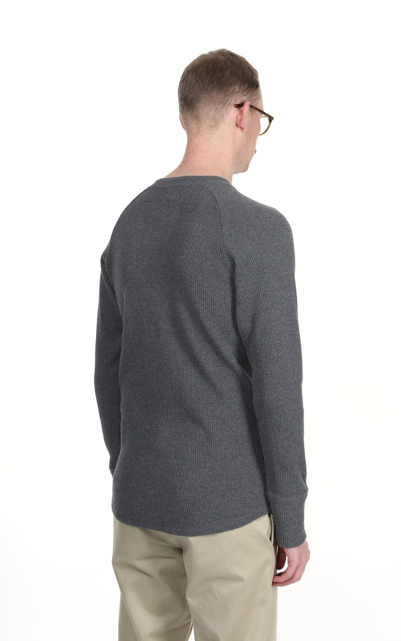 Pike Brothers 1936 Waffle Shirt Long Sleeve Rockport Grey