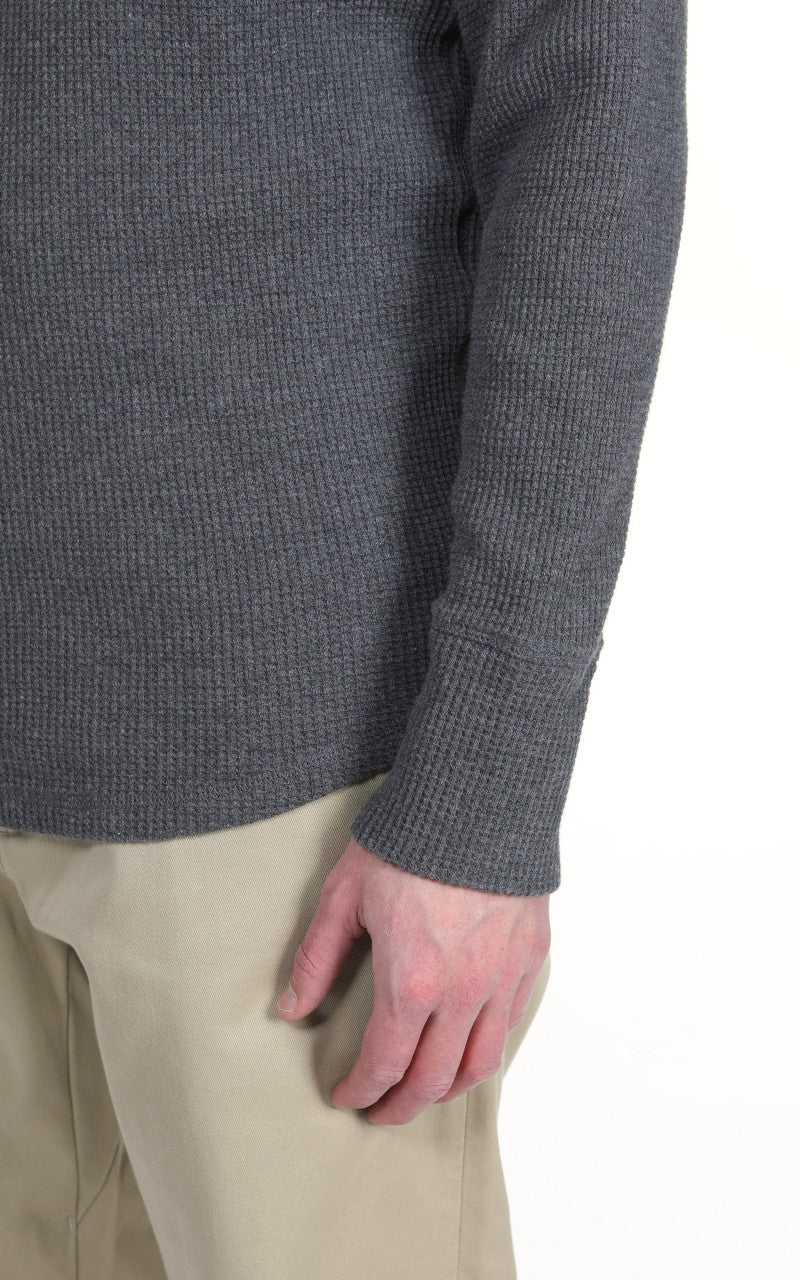 Pike Brothers 1936 Waffle Shirt Long Sleeve Rockport Grey