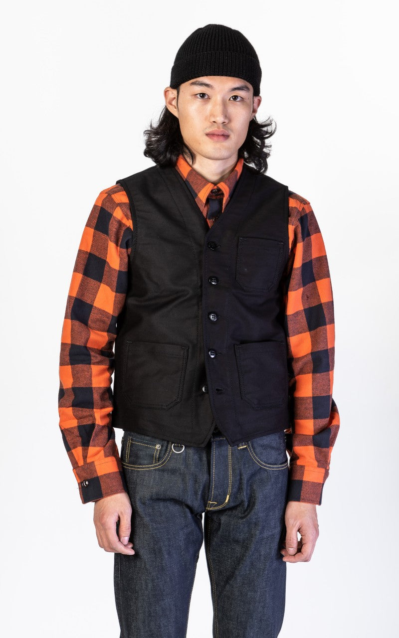 Pike Brothers 1937 Roamer Vest Elephant Skin Black