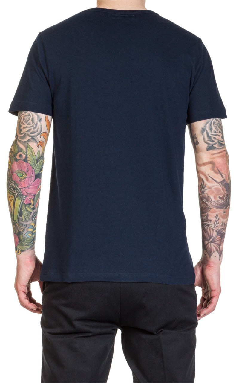 Merz b. Schwanen 1950s Crew Neck Tee Ink Blue