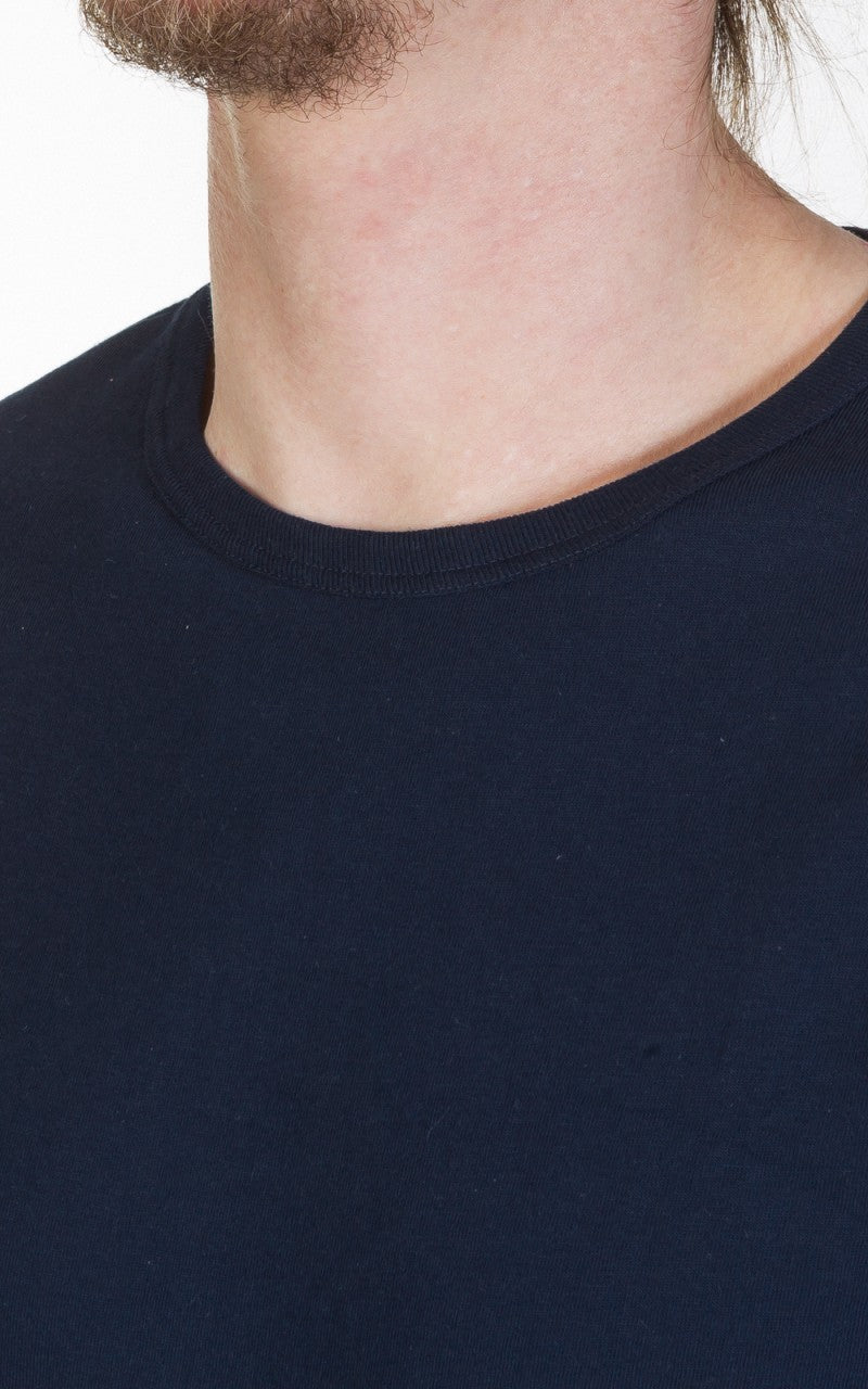 Merz b. Schwanen 1950s Crew Neck Tee Ink Blue