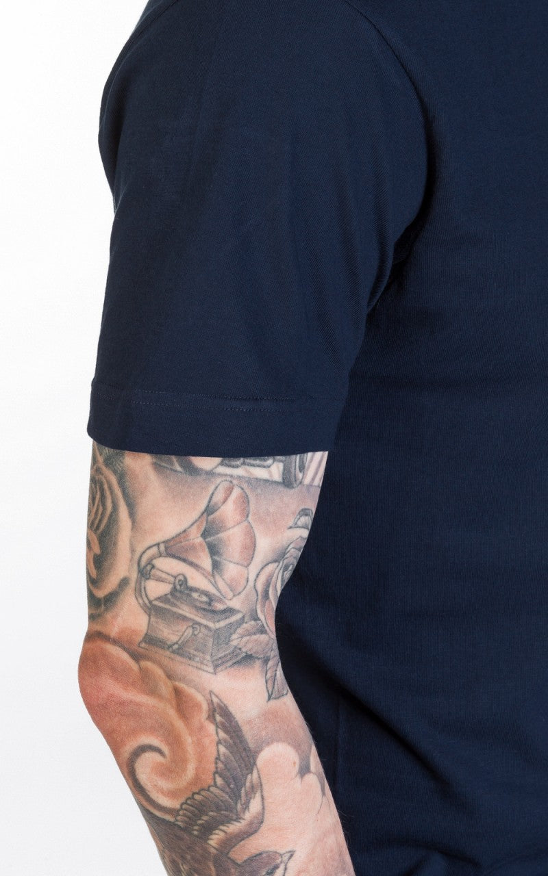 Merz b. Schwanen 1950s Crew Neck Tee Ink Blue