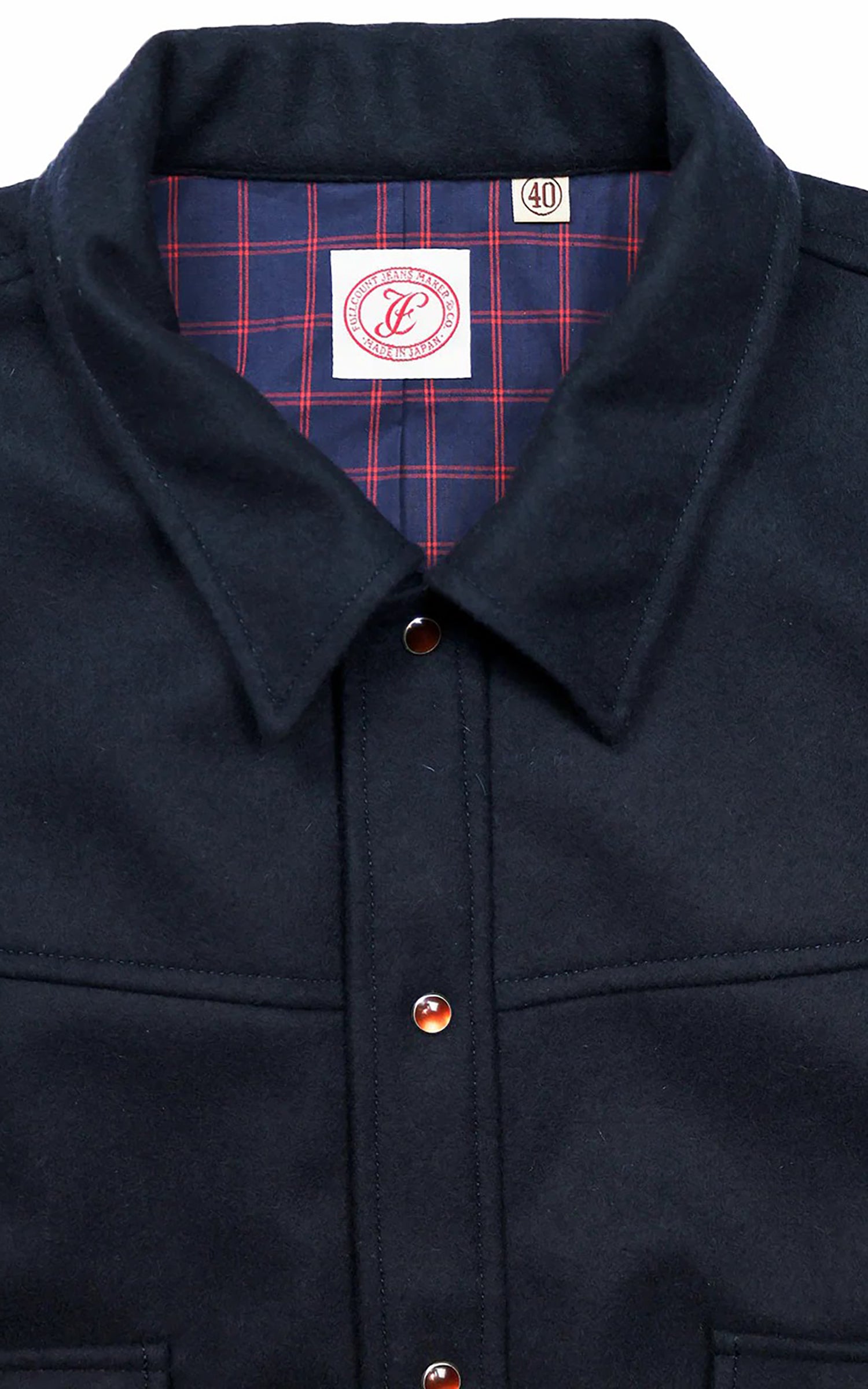 Fullcount 2041 Wool Melton Hollywood Dude Jacket Navy