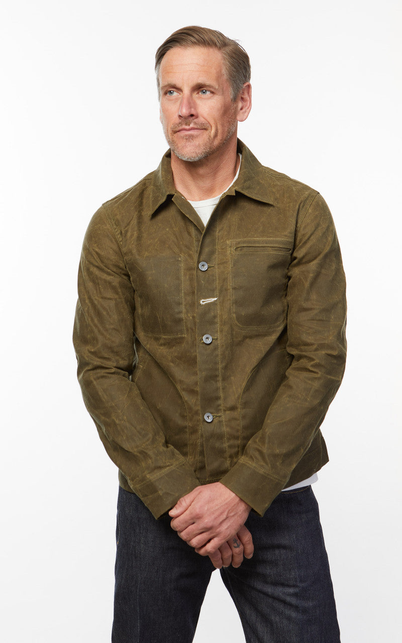 Rogue Territory Supply Jacket Waxed Canvas Ridgeline Hunter Green