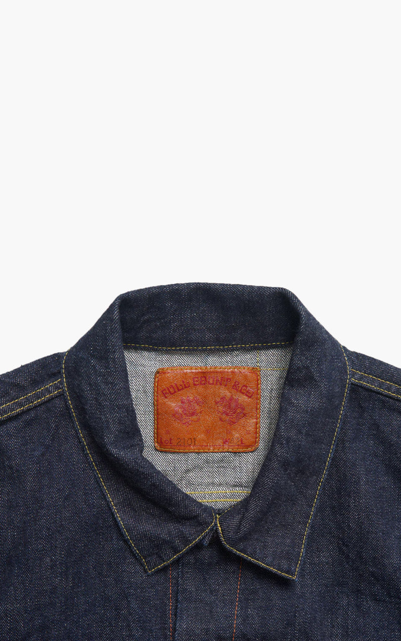Fullcount 2101W Type 3 Selvedge Denim Jacket One Wash Indigo