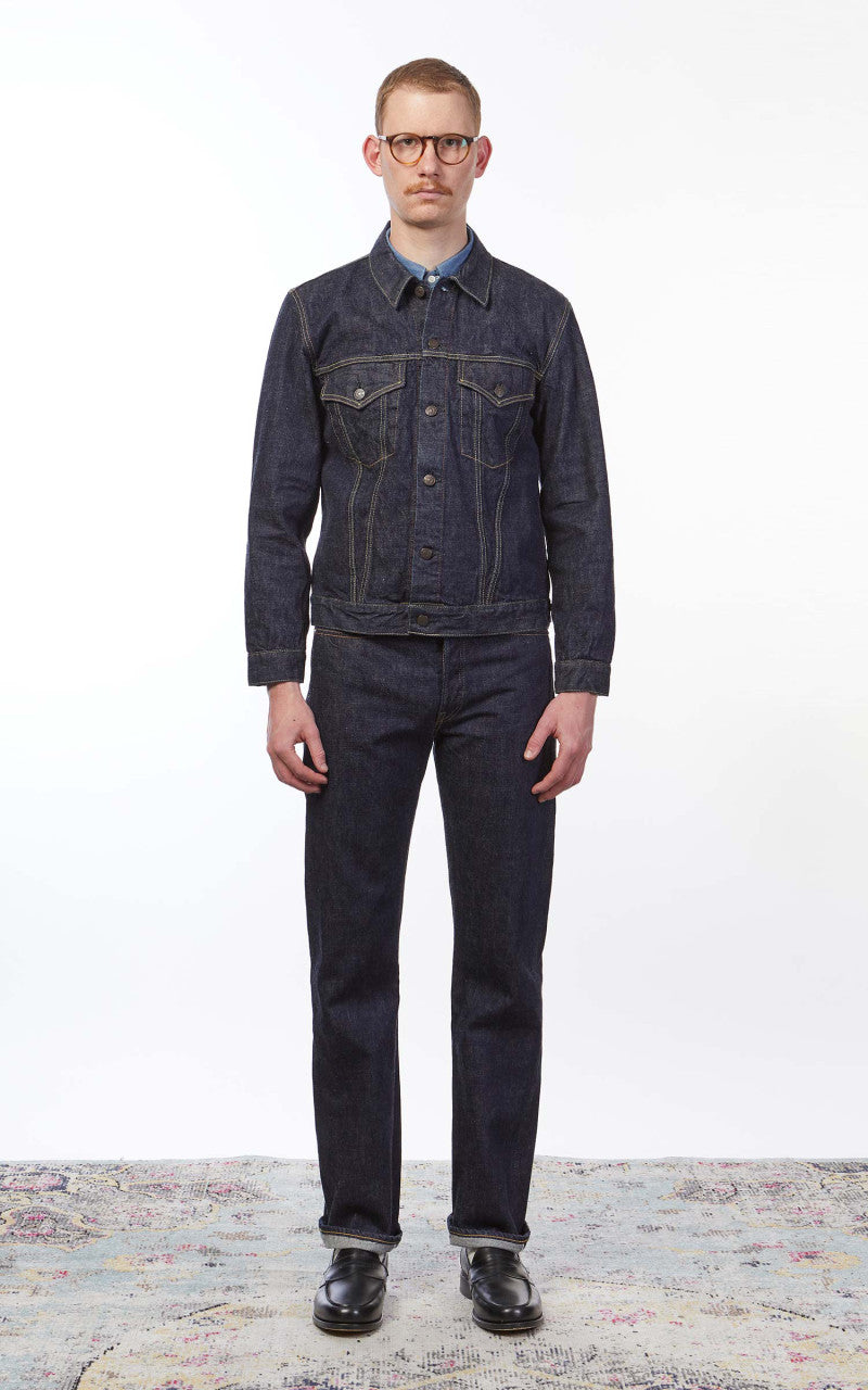 Fullcount 2101W Type 3 Selvedge Denim Jacket One Wash Indigo