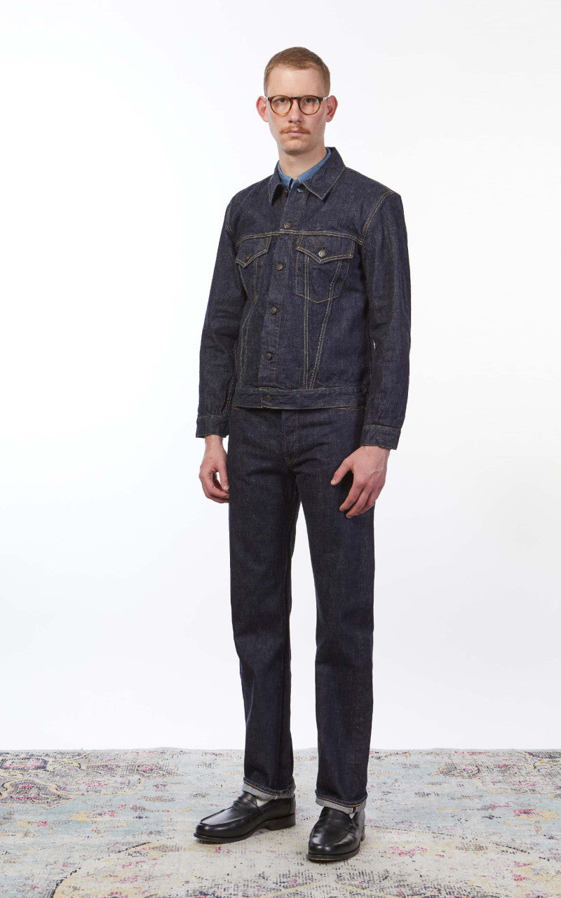 Fullcount 2101W Type 3 Selvedge Denim Jacket One Wash Indigo