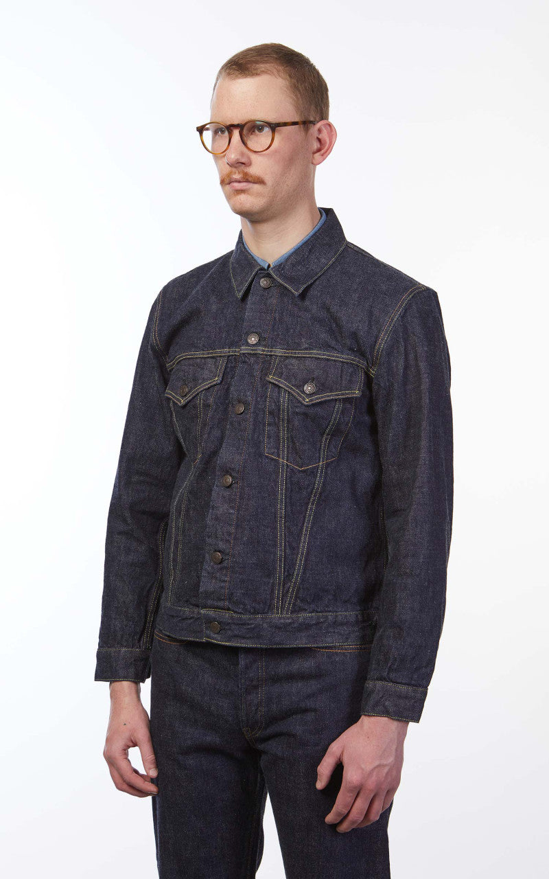Fullcount 2101W Type 3 Selvedge Denim Jacket One Wash Indigo