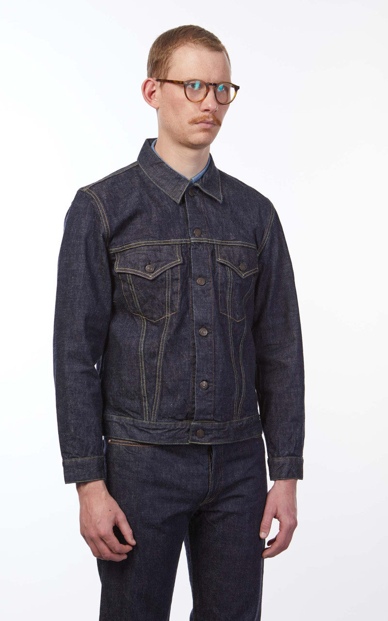 Fullcount 2101W Type 3 Selvedge Denim Jacket One Wash Indigo