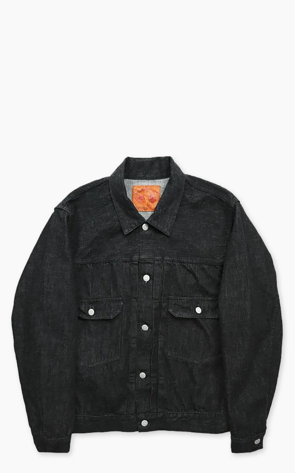 Fullcount 2102BKSS Type 2 Selvedge Super Smooth Denim Jacket Black