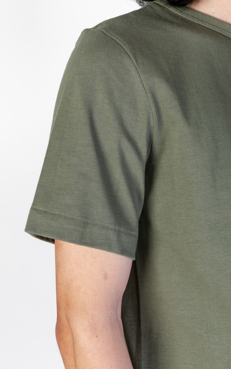 Merz b. Schwanen 214 Crew Neck Tee Army