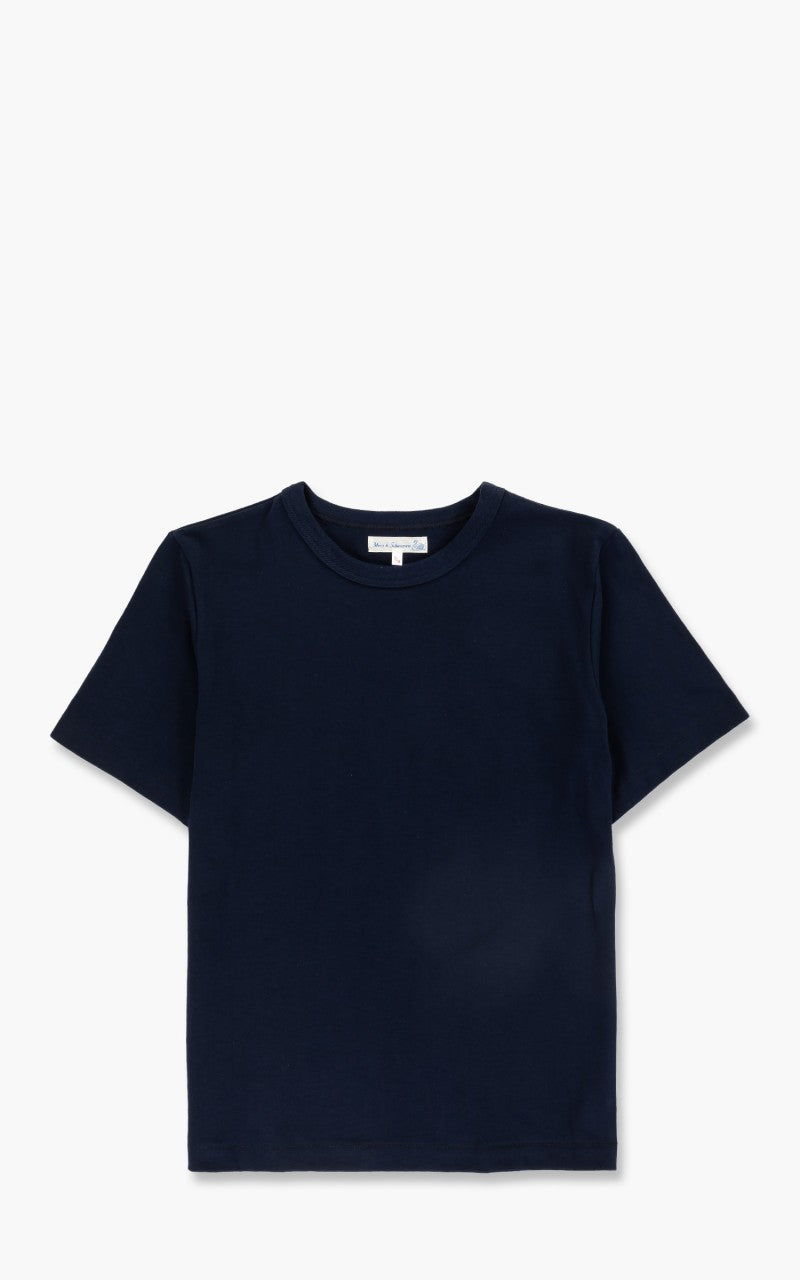 Merz b. Schwanen 214 Crew Neck Tee Ink Blue