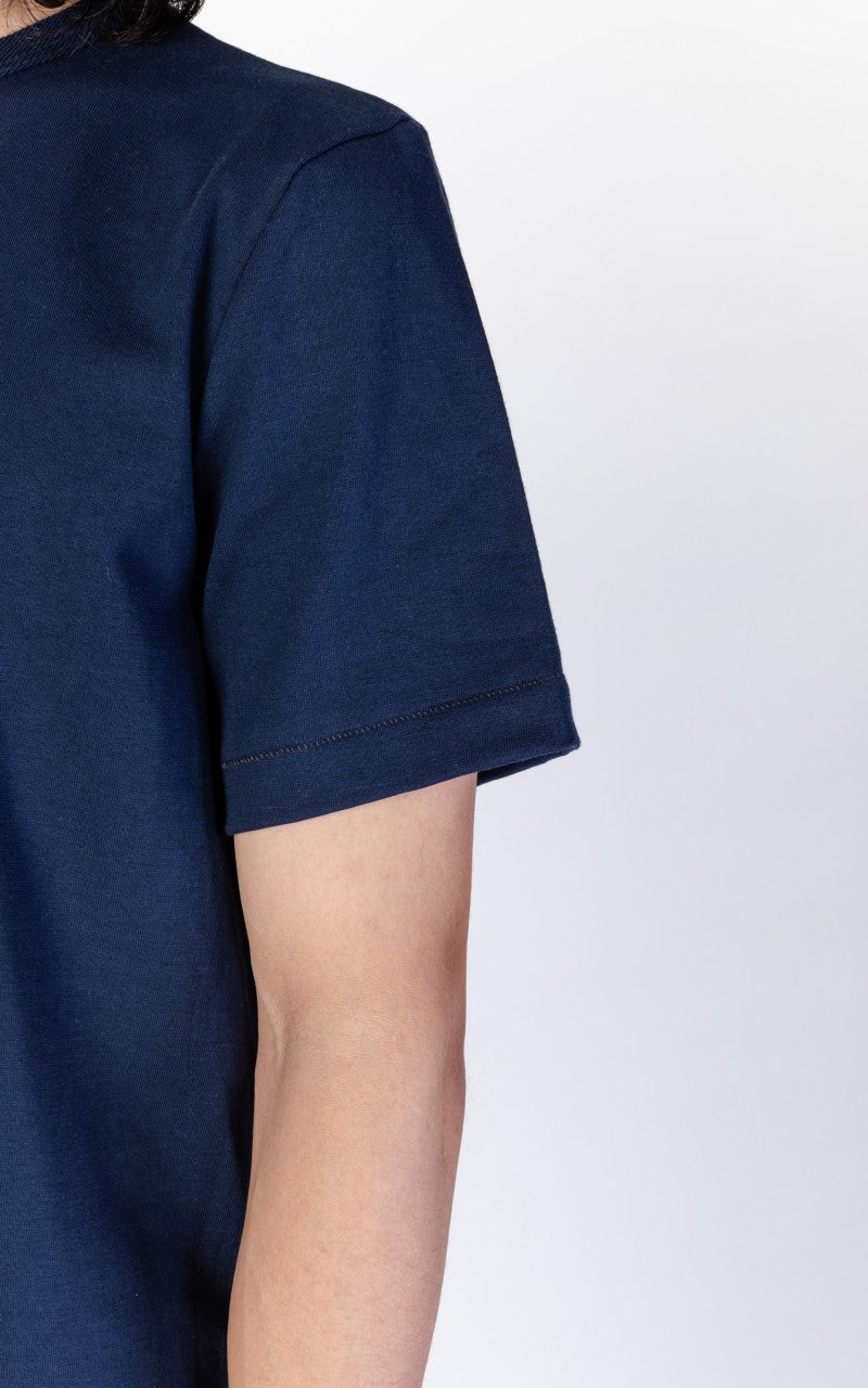 Merz b. Schwanen 214 Crew Neck Tee Ink Blue