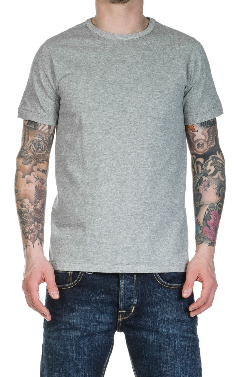 Merz b. Schwanen 215 Heavyweight Crew Neck Tee Greymelange