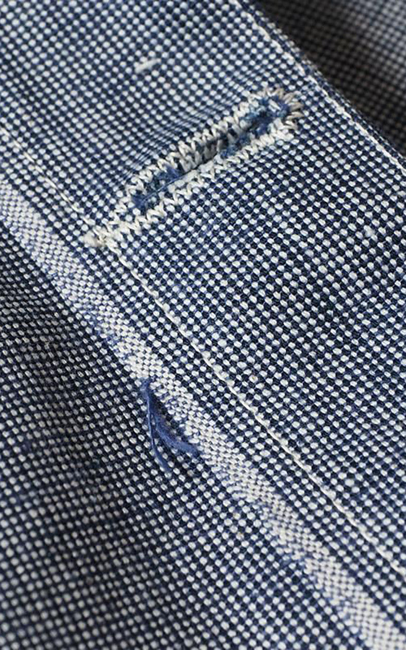 Warehouse & Co. Lot 2195 Selvedge Indigo Pincheck Change Button Coverall